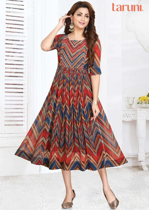 Mullti Georgette Printed Kurti