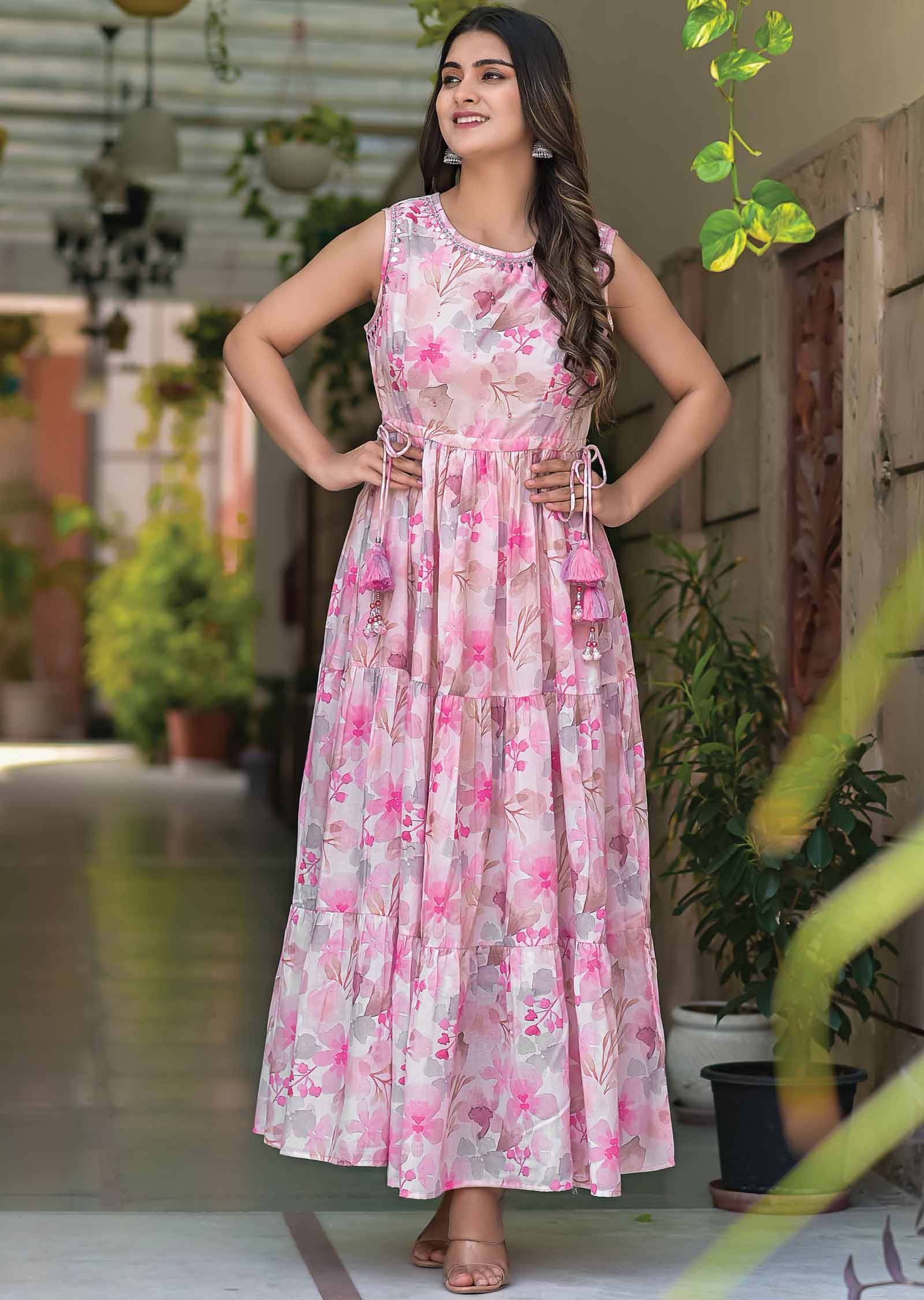 Pink Cotton Kurti