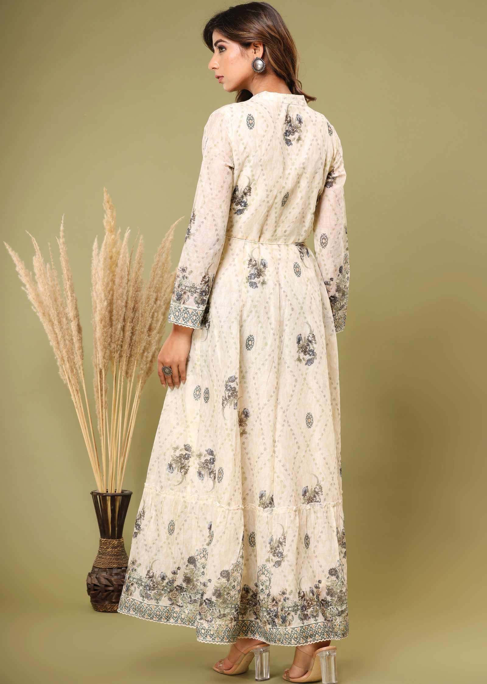 Cream Cotton Kurti