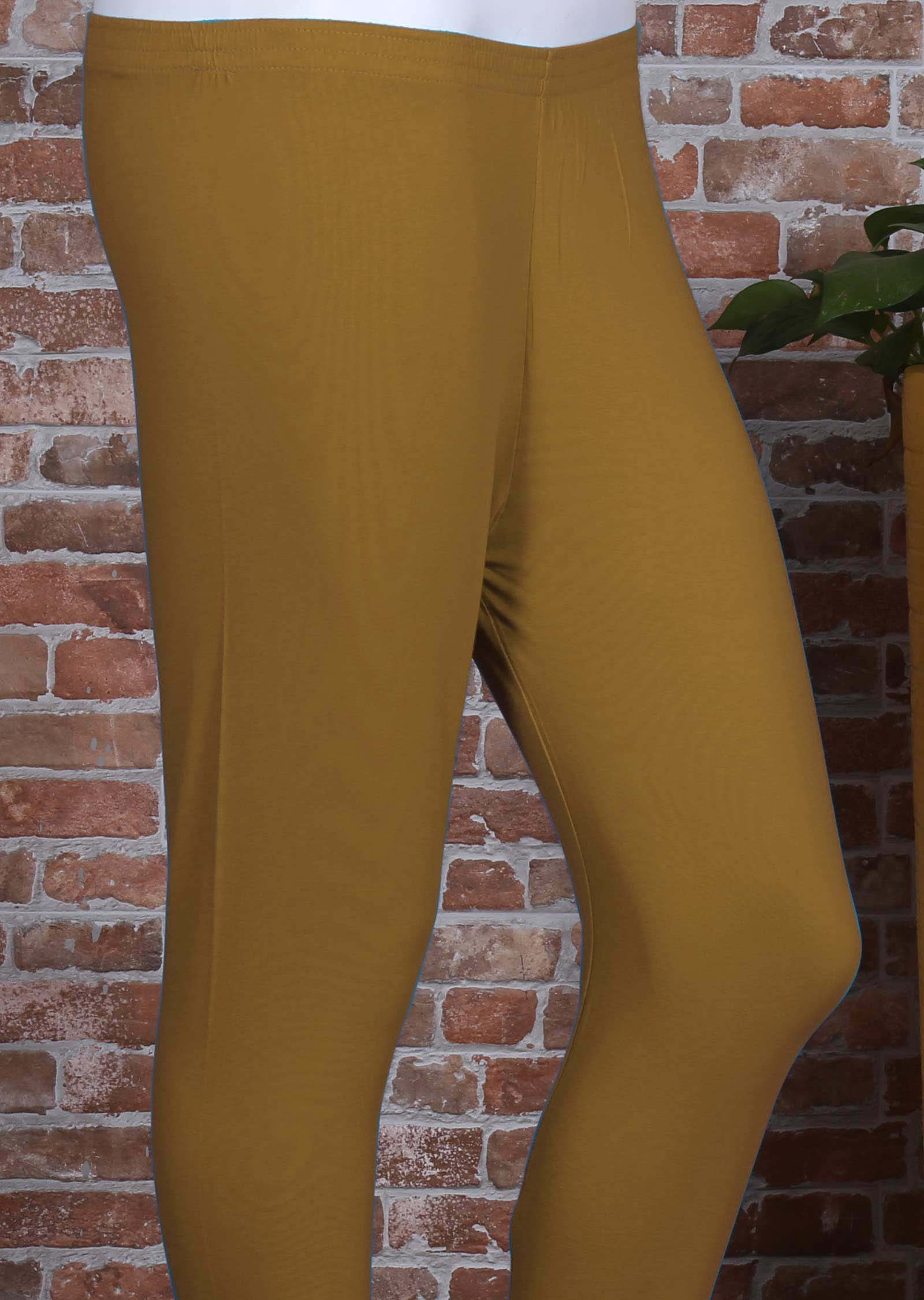 Yellow Lycra leggings
