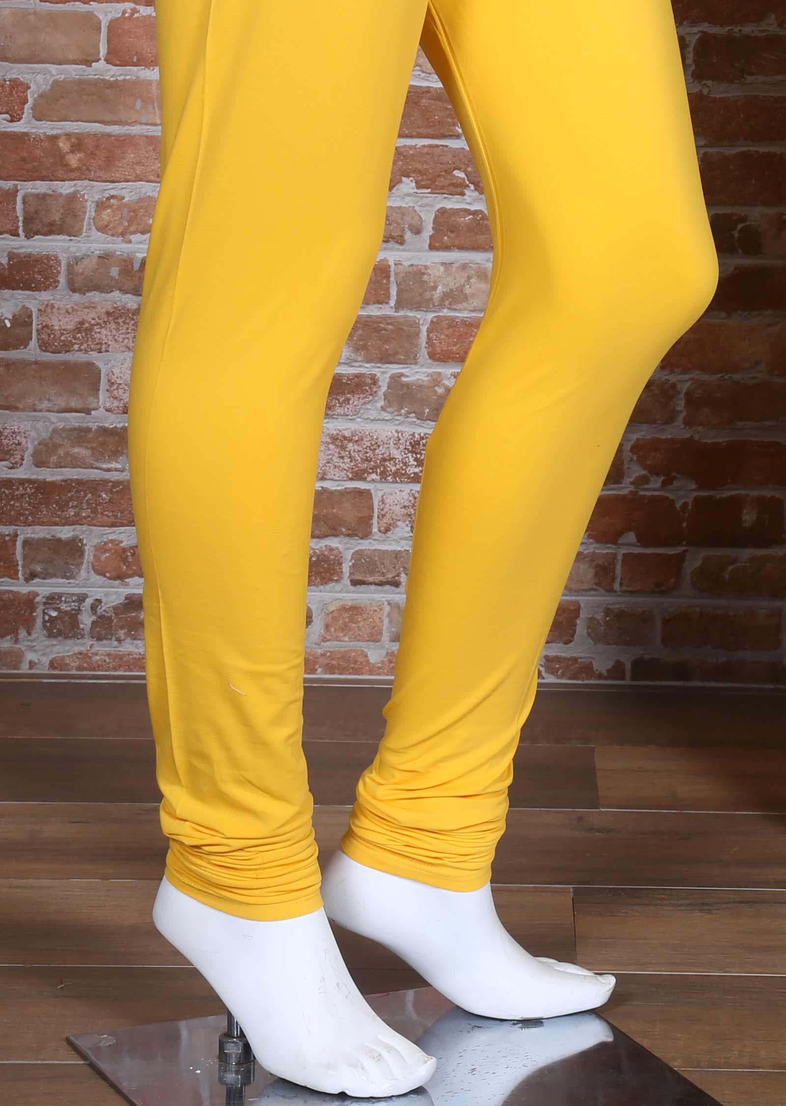 Yellow Lycra leggings - Main Image