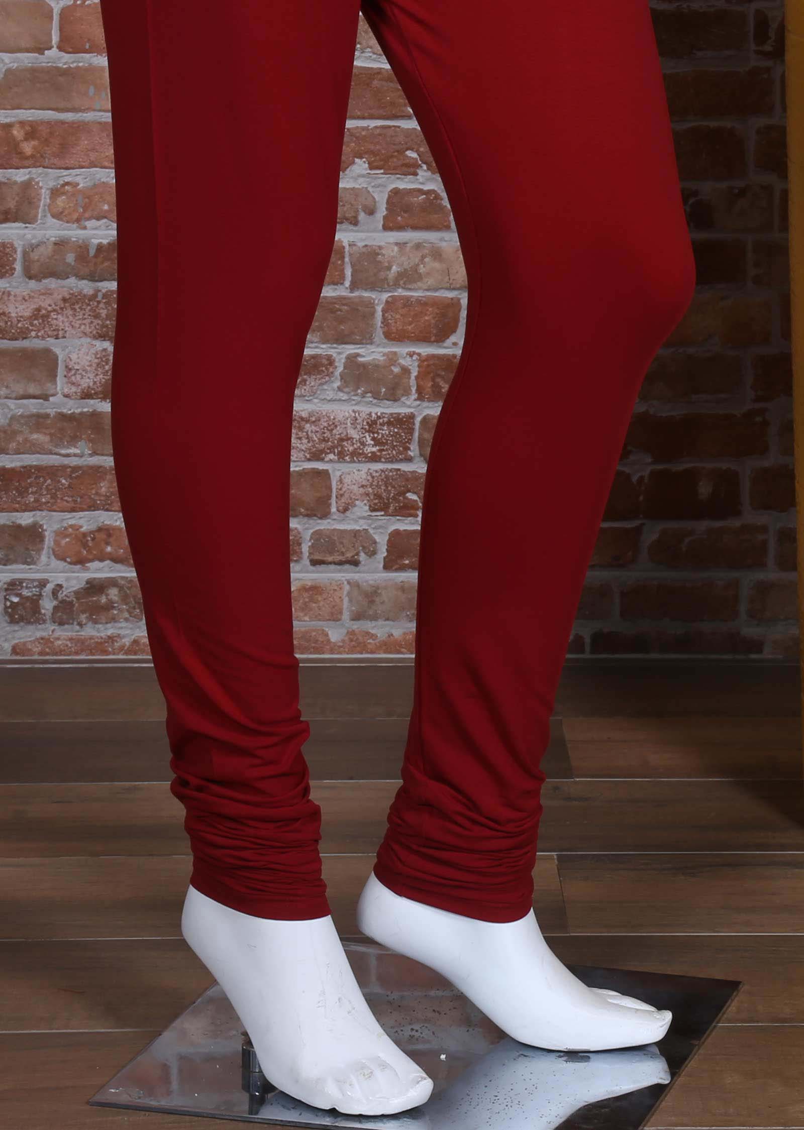 Maroon Lycra leggings