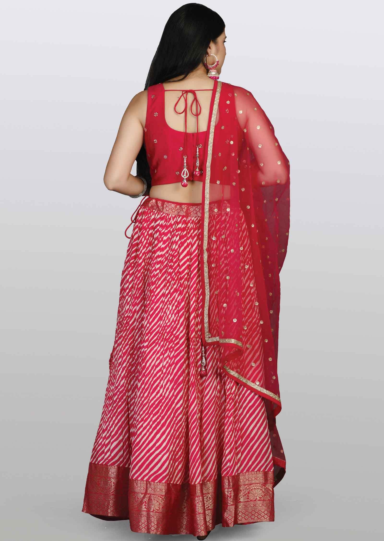 Pink Silk Lehengas