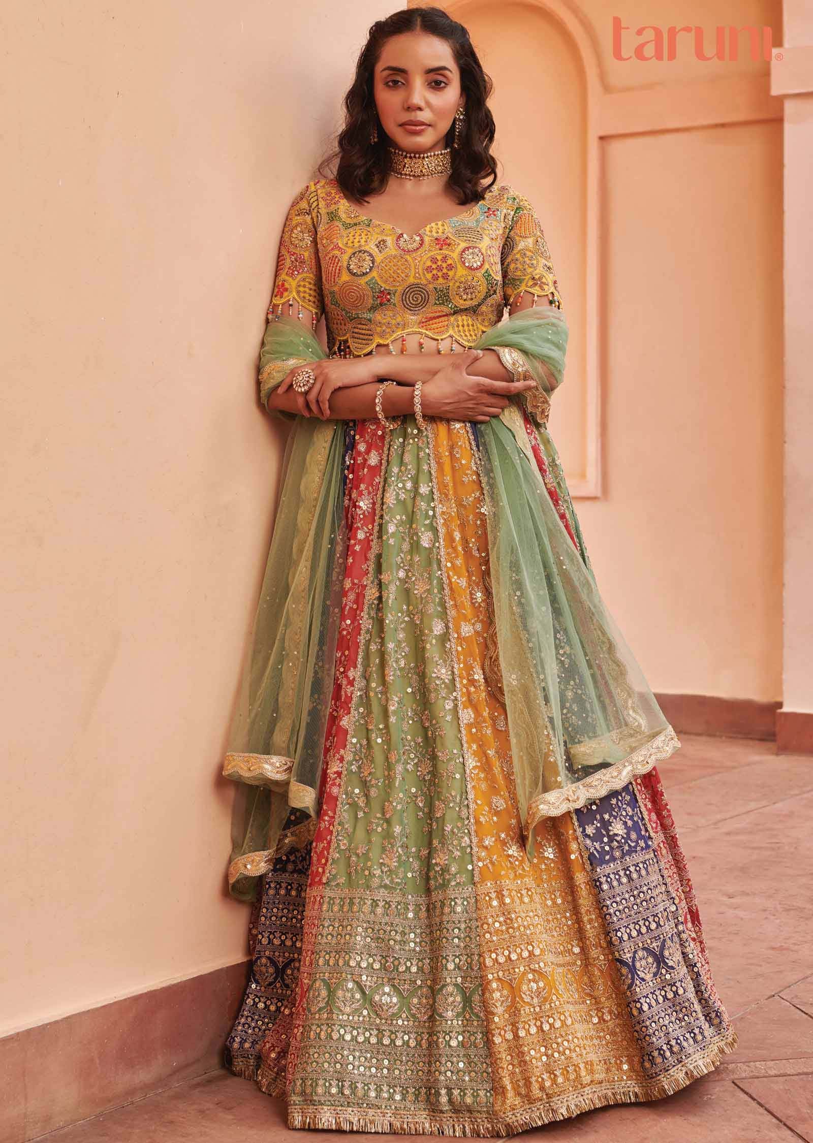 Multi Color Georgette Lehengas